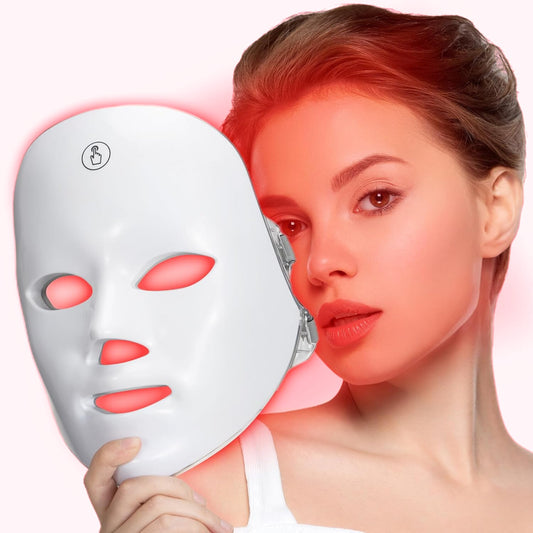 LED Face Mask Light Therapy, 7 Colors