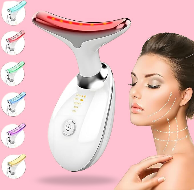 Facial and Neck LED Lifting Massager 7 in 1