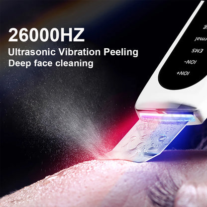 Ultrasonic Skin Scrubber Peeling Blackhead Remover+GIFT HUMIDIFIER