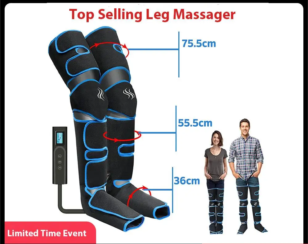 Glow&Relax™ Air Pressure Leg Massager – Glow & Relax