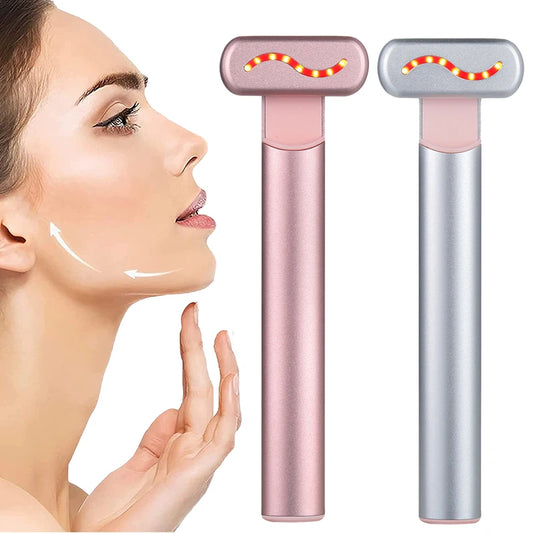 Red LED Light 4 in 1 Skincare Tool Wand