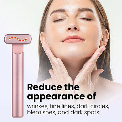 Red LED Light 4 in 1 Skincare Tool Wand