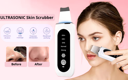 Ultrasonic Skin Scrubber Peeling Blackhead Remover+GIFT HUMIDIFIER