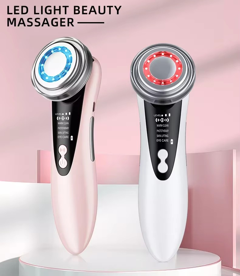 LED Multifunctional Facial Skin Care Beauty Massager 5in1